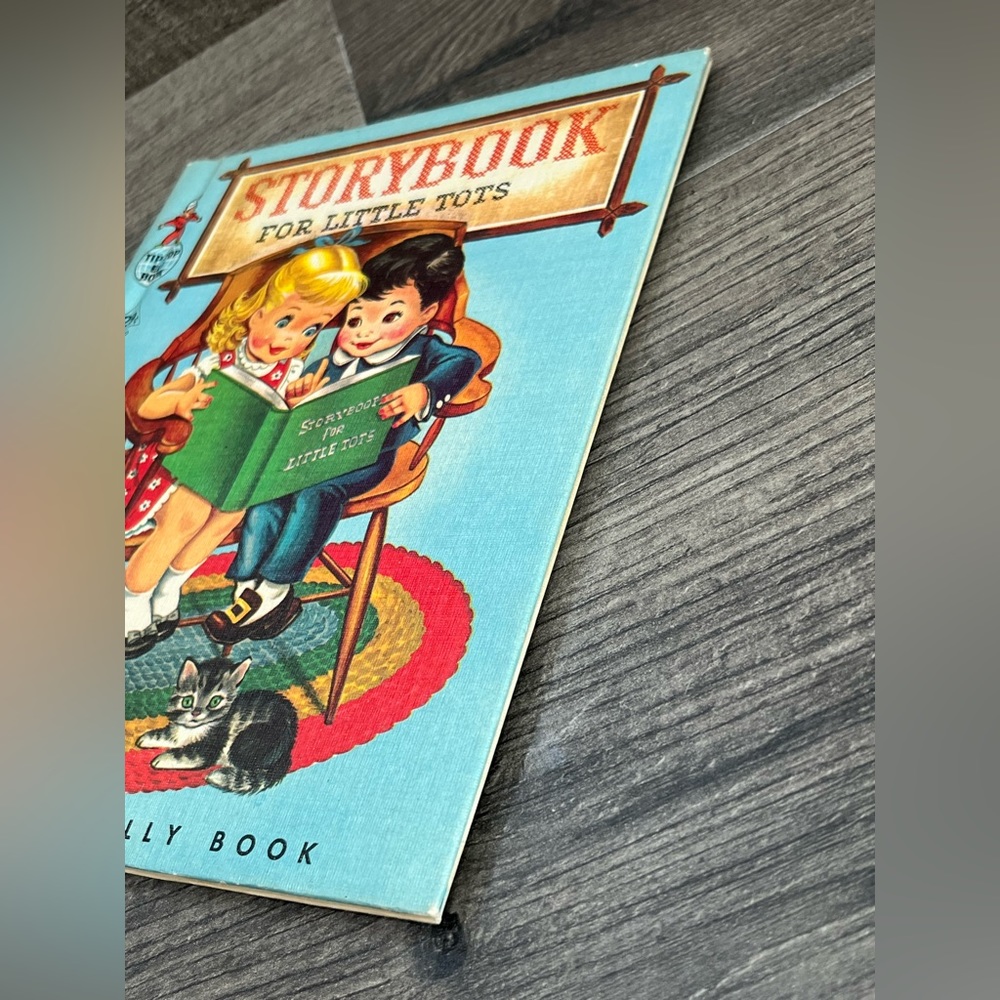 Vintage STORYBOOK FOR LITTLE TOTS Rand McNally Elf 1958 Hunter Kitschy Ephemera - Picture 6 of 8